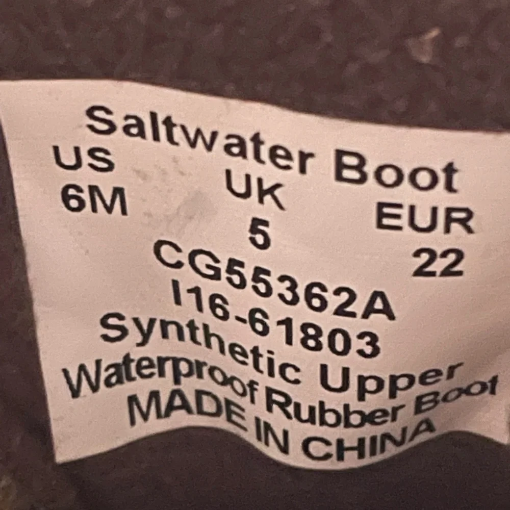 Sperry Saltwater Duck Boots 6